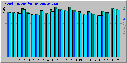 Hourly usage for September 2023