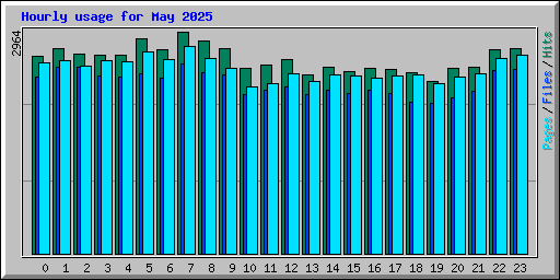 Hourly usage for May 2025